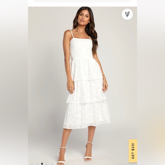 White Lulu’s tiered dress - Picture 4 of 4